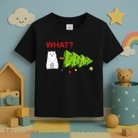 Funny Christmas XMas Cat What? Toddler T-Shirt thumb 3