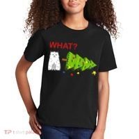 Funny Christmas XMas Cat What? Kids T-Shirt thumb 2