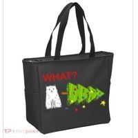 Funny Christmas XMas Cat What? Tote Bag thumb 2
