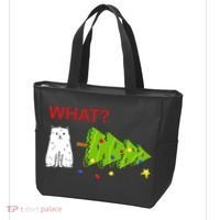 Funny Christmas XMas Cat What? Tote Bag thumb 3