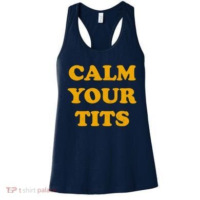Funny Calm Your Tits Women's Tank Top