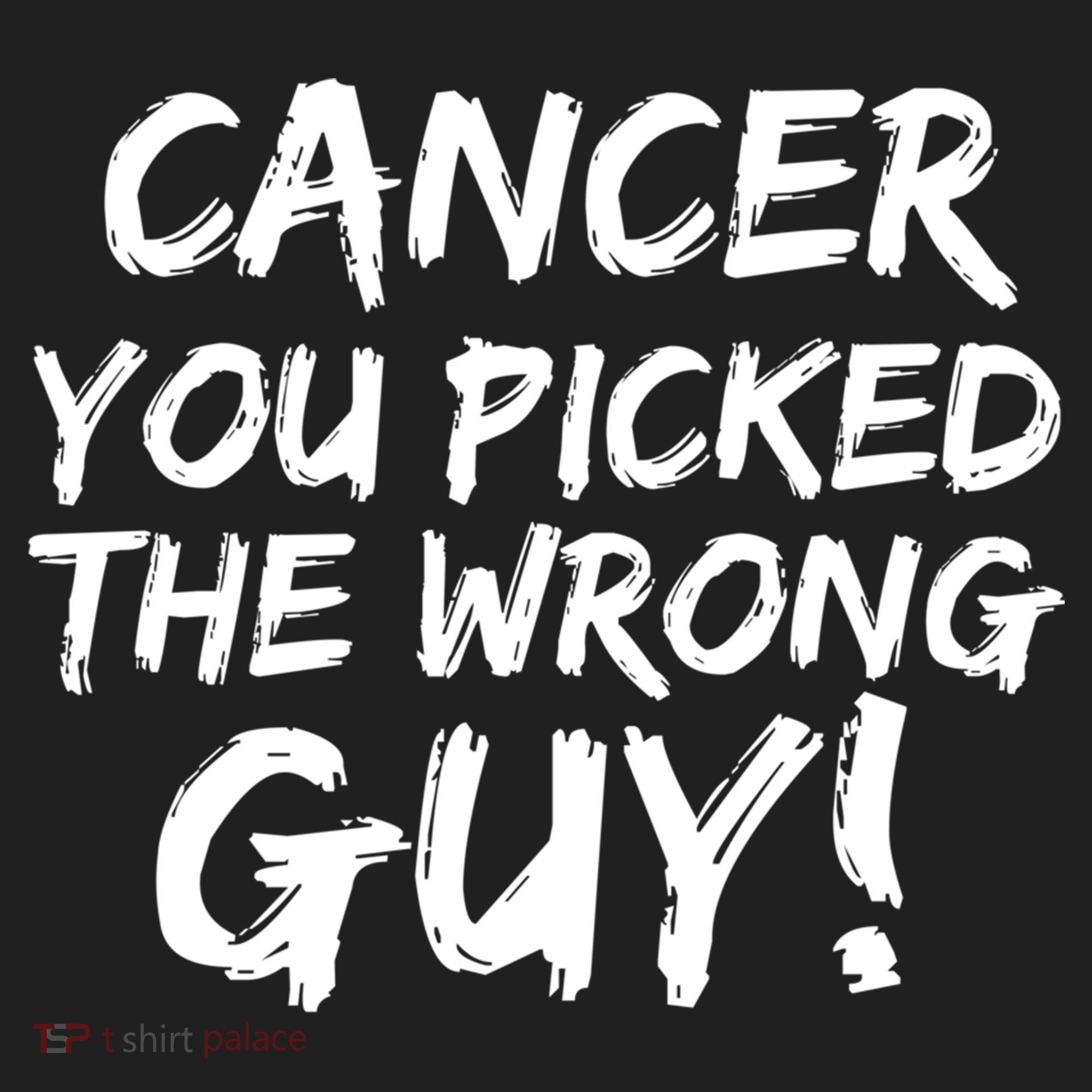 Funny Cancer You Picked The Wrong Guy Fighter Survivor Gift Golf Towel