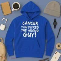 Funny Cancer You Picked The Wrong Guy Fighter Survivor Gift Hoodie thumb 3