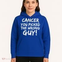 Funny Cancer You Picked The Wrong Guy Fighter Survivor Gift Hoodie thumb 5