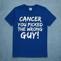 Funny Cancer You Picked The Wrong Guy Fighter Survivor Gift T-Shirt thumb 5