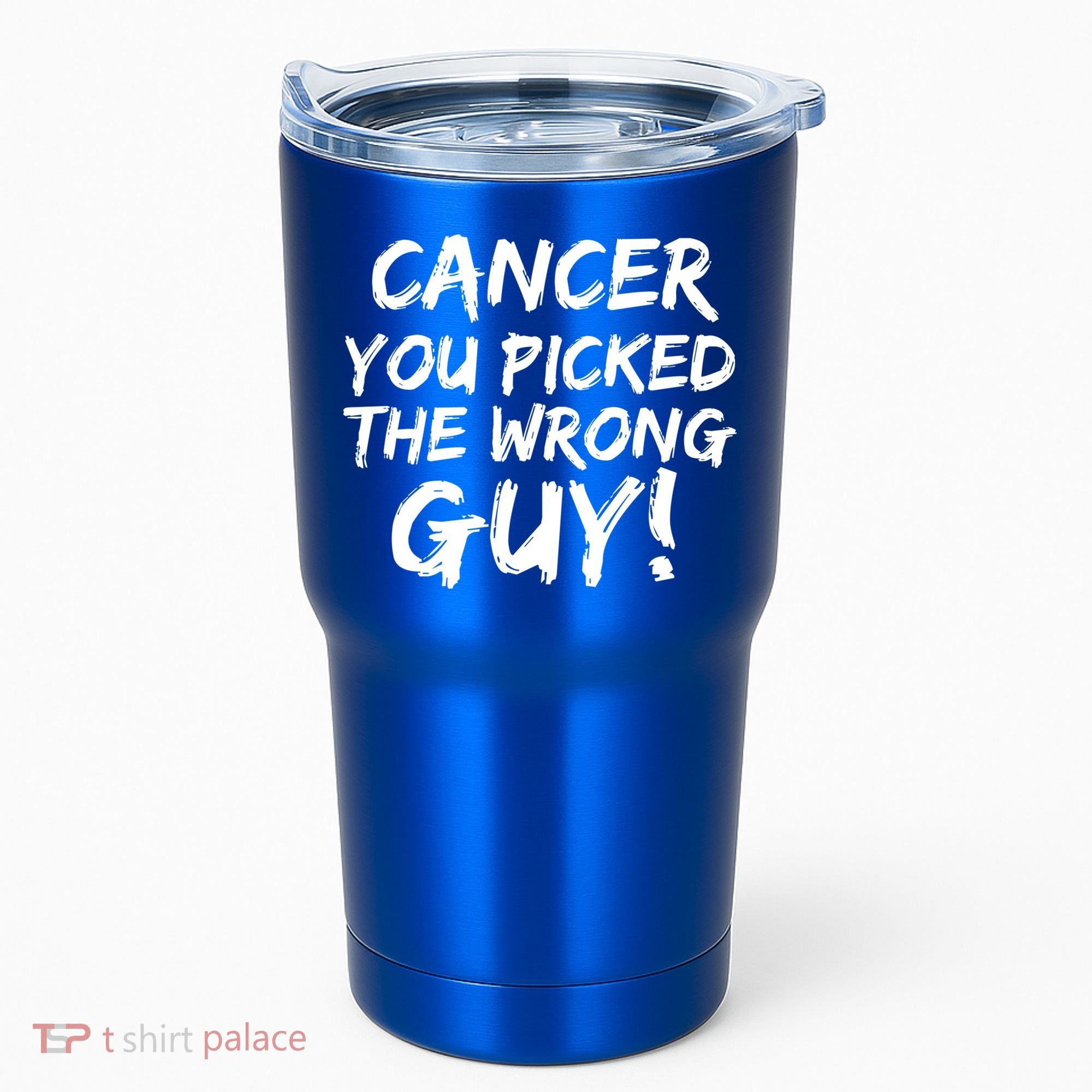 Funny Cancer You Picked The Wrong Guy Fighter Survivor Gift Tumbler