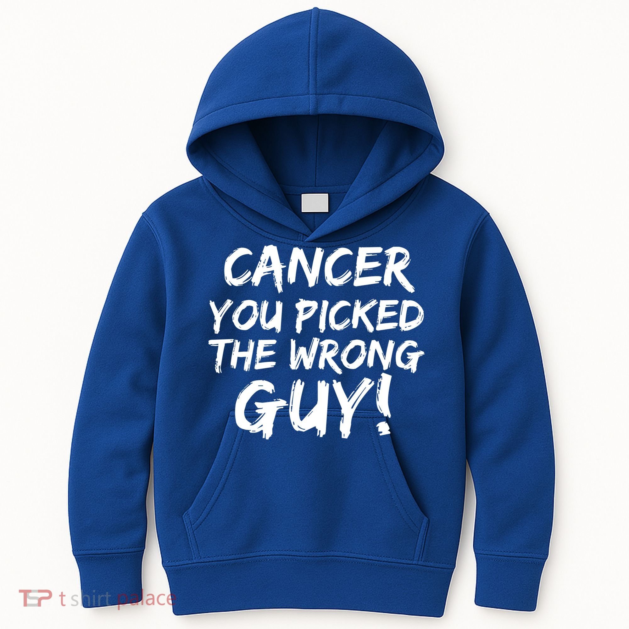 Funny Cancer You Picked The Wrong Guy Fighter Survivor Gift Kids Hoodie