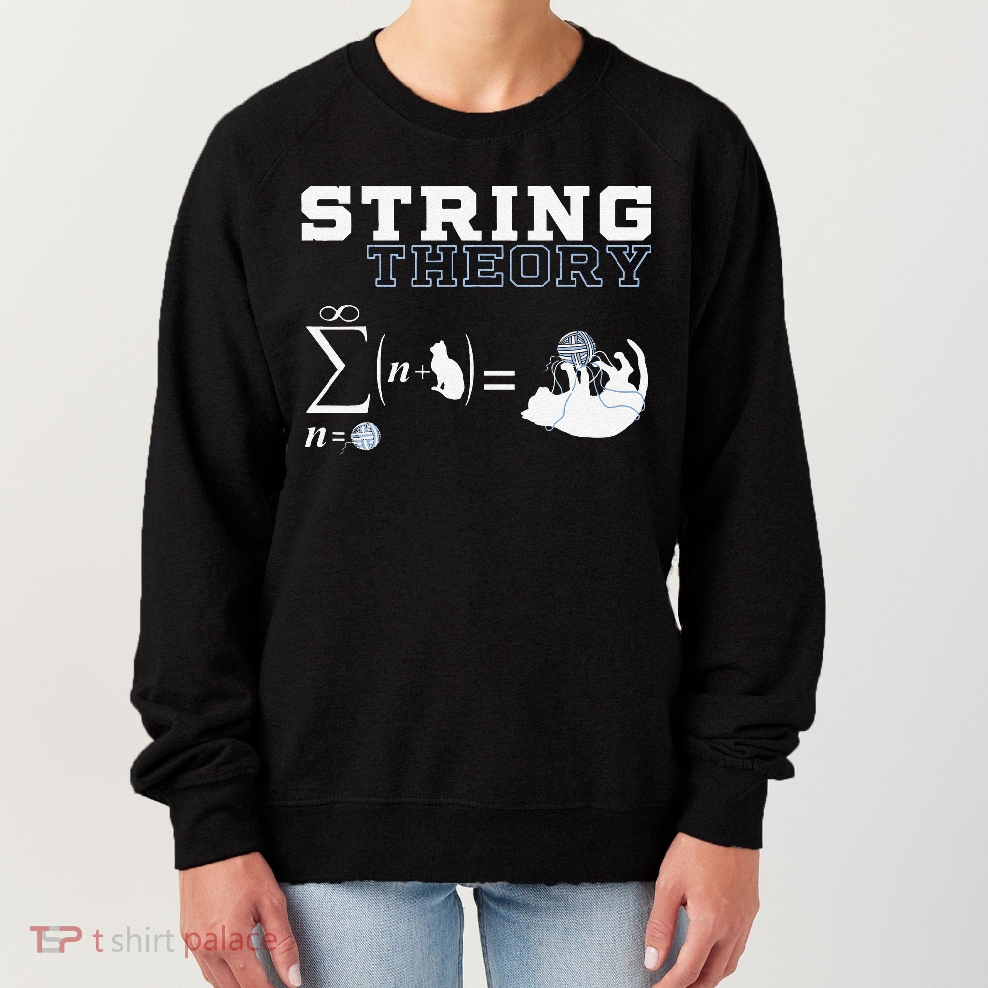 Funny Cat Yarn String Theory Women's Sweatshirt