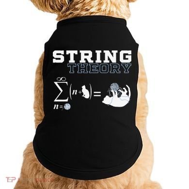 Funny Cat Yarn String Theory Doggie Tank