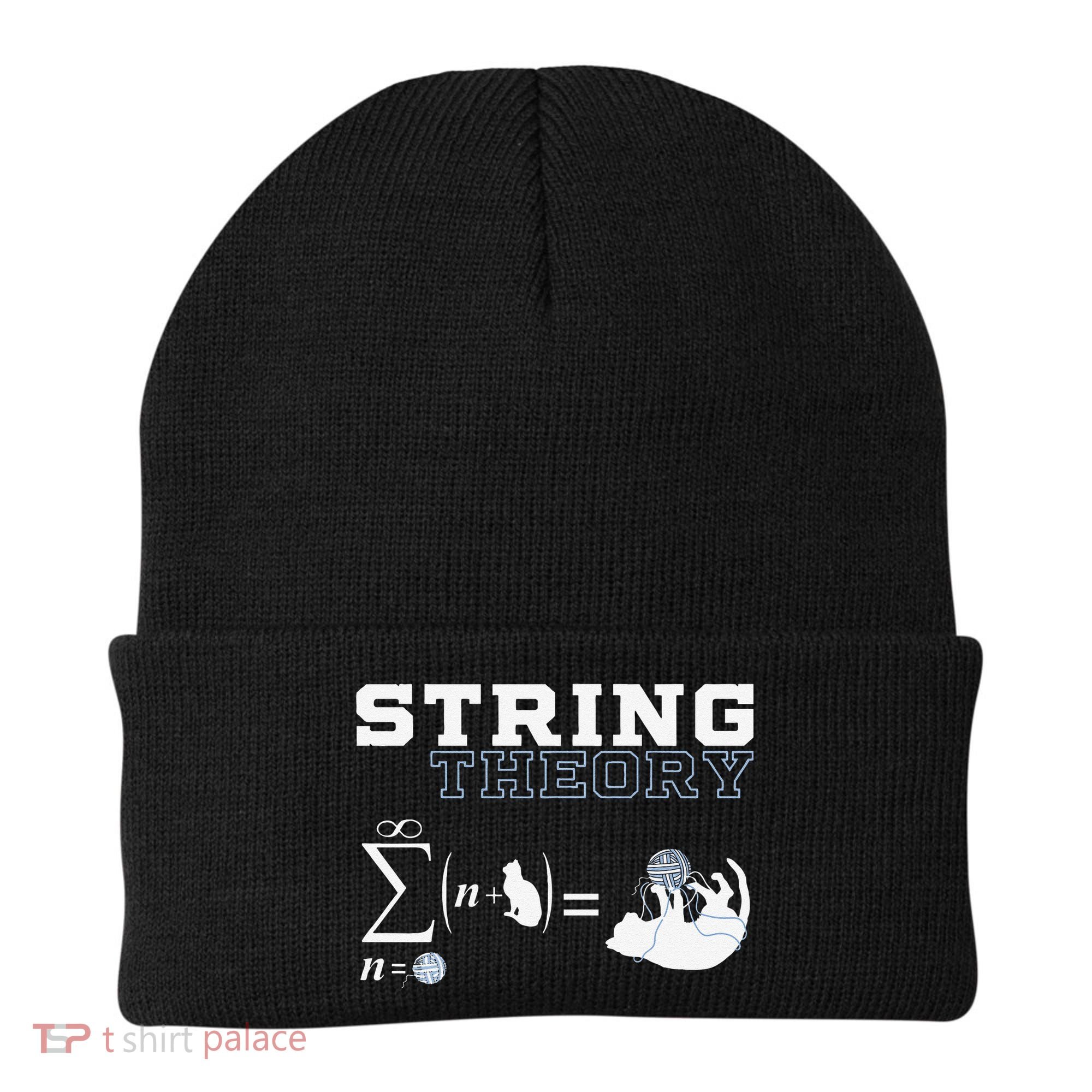 Funny Cat Yarn String Theory Beanie