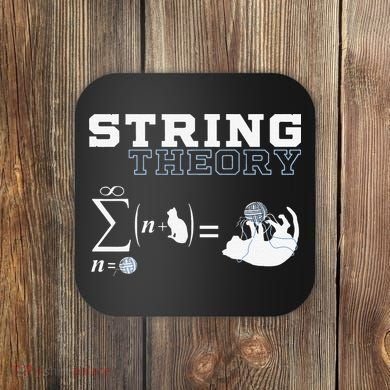 Funny Cat Yarn String Theory Coaster