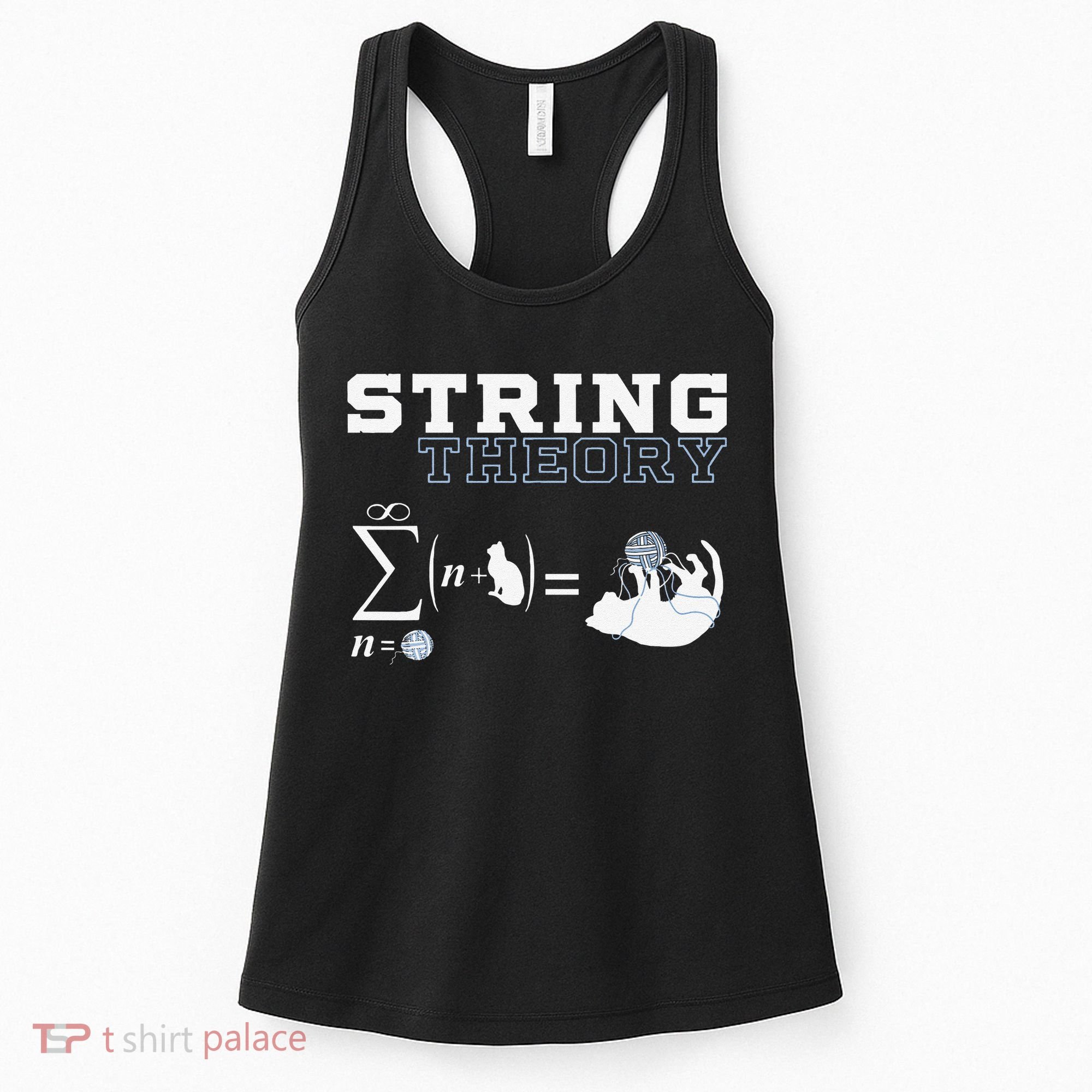 Funny Cat Yarn String Theory Women's Tank Top
