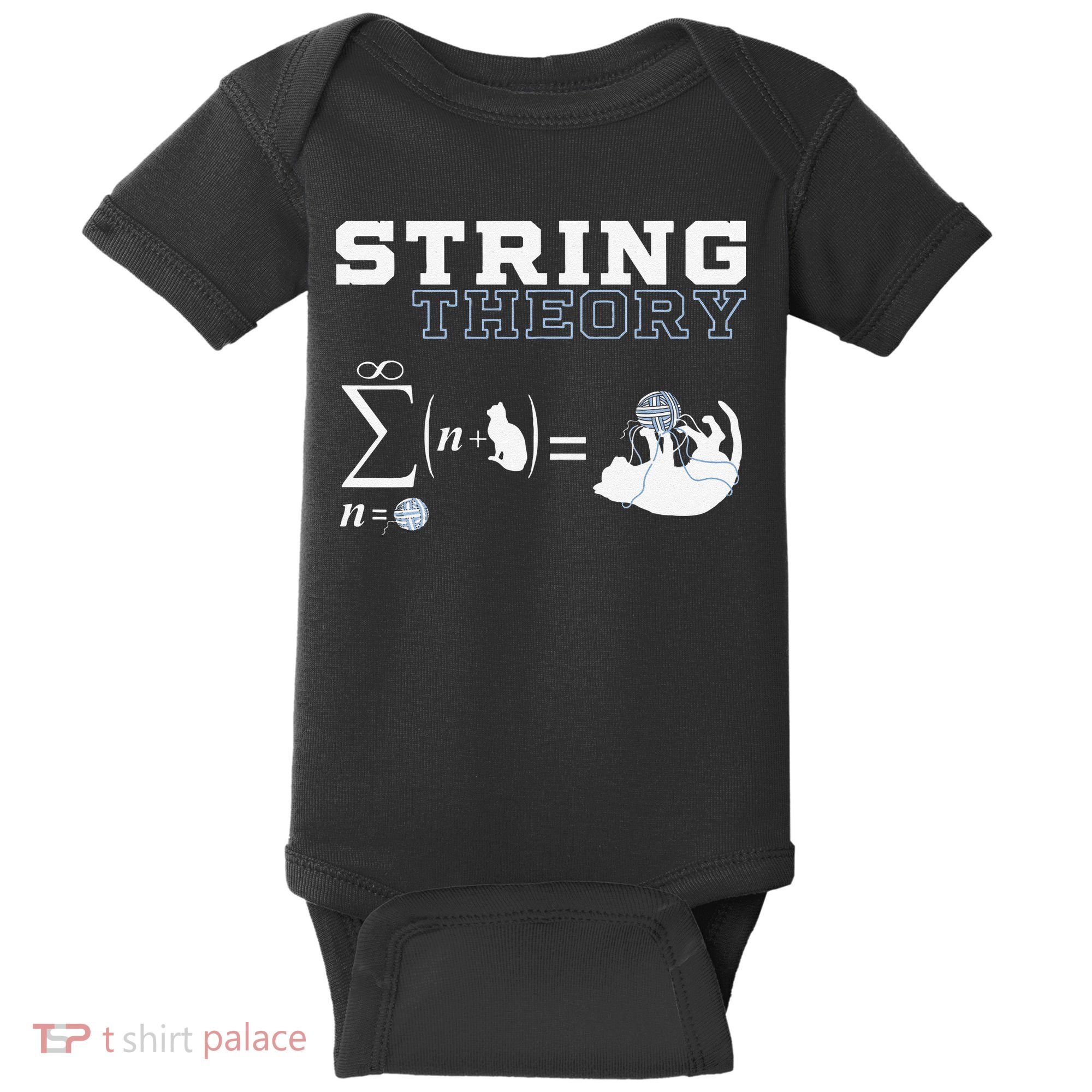 Funny Cat Yarn String Theory Baby Bodysuit