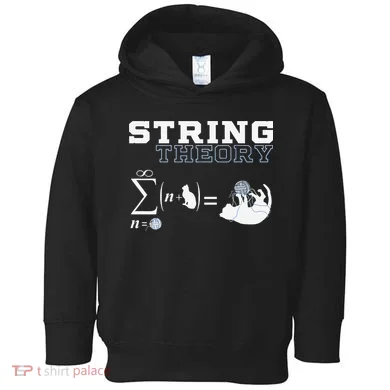 Funny Cat Yarn String Theory Toddler Hoodie