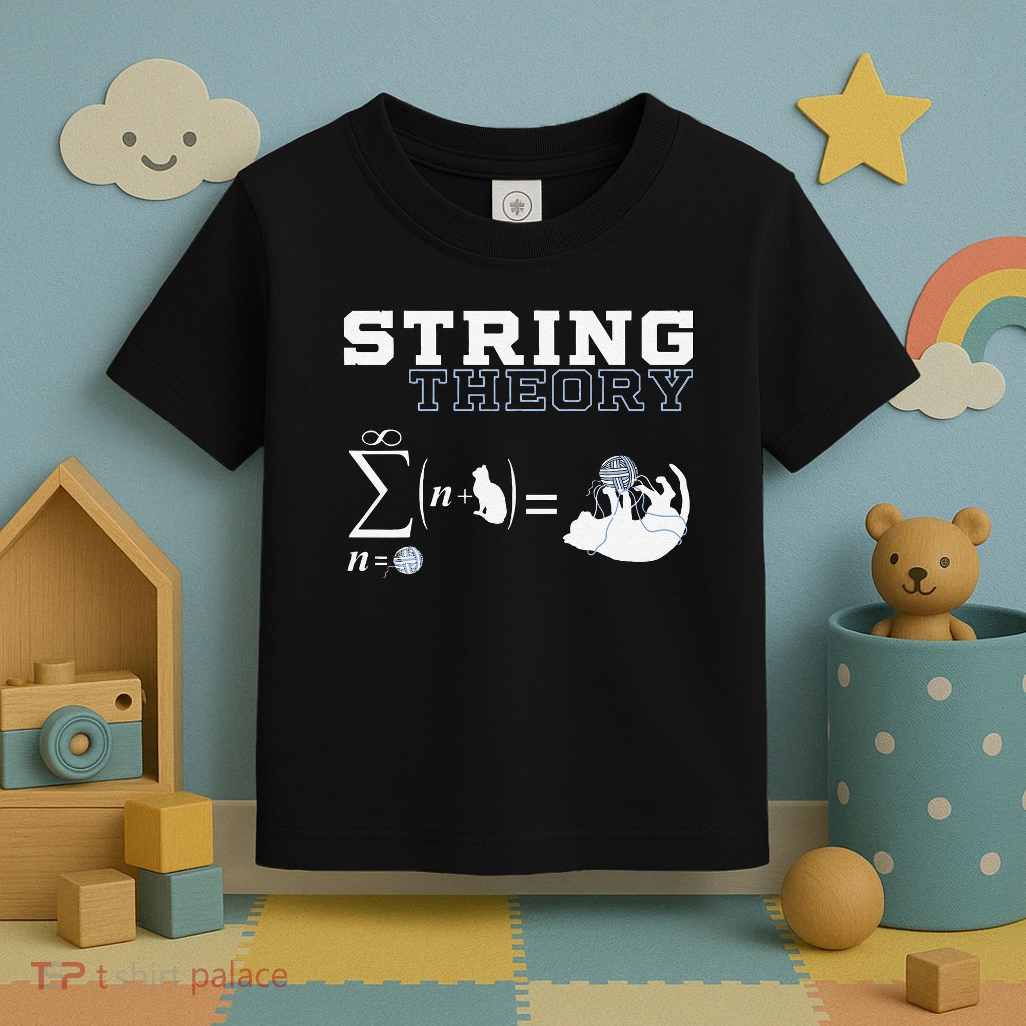 Funny Cat Yarn String Theory Toddler T-Shirt