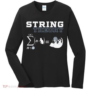 Funny Cat Yarn String Theory Women's Long Sleeve Shirt