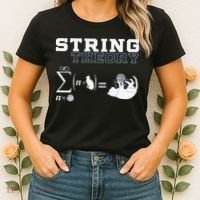 Funny Cat Yarn String Theory Women's T-Shirt thumb 2