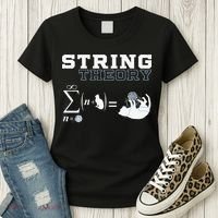 Funny Cat Yarn String Theory Women's T-Shirt thumb 3