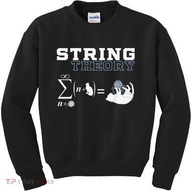 Funny Cat Yarn String Theory Kids Sweatshirt