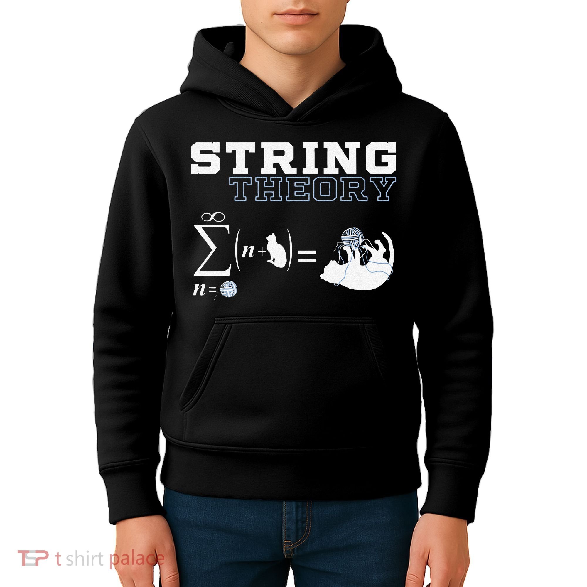 Funny Cat Yarn String Theory Kids Hoodie