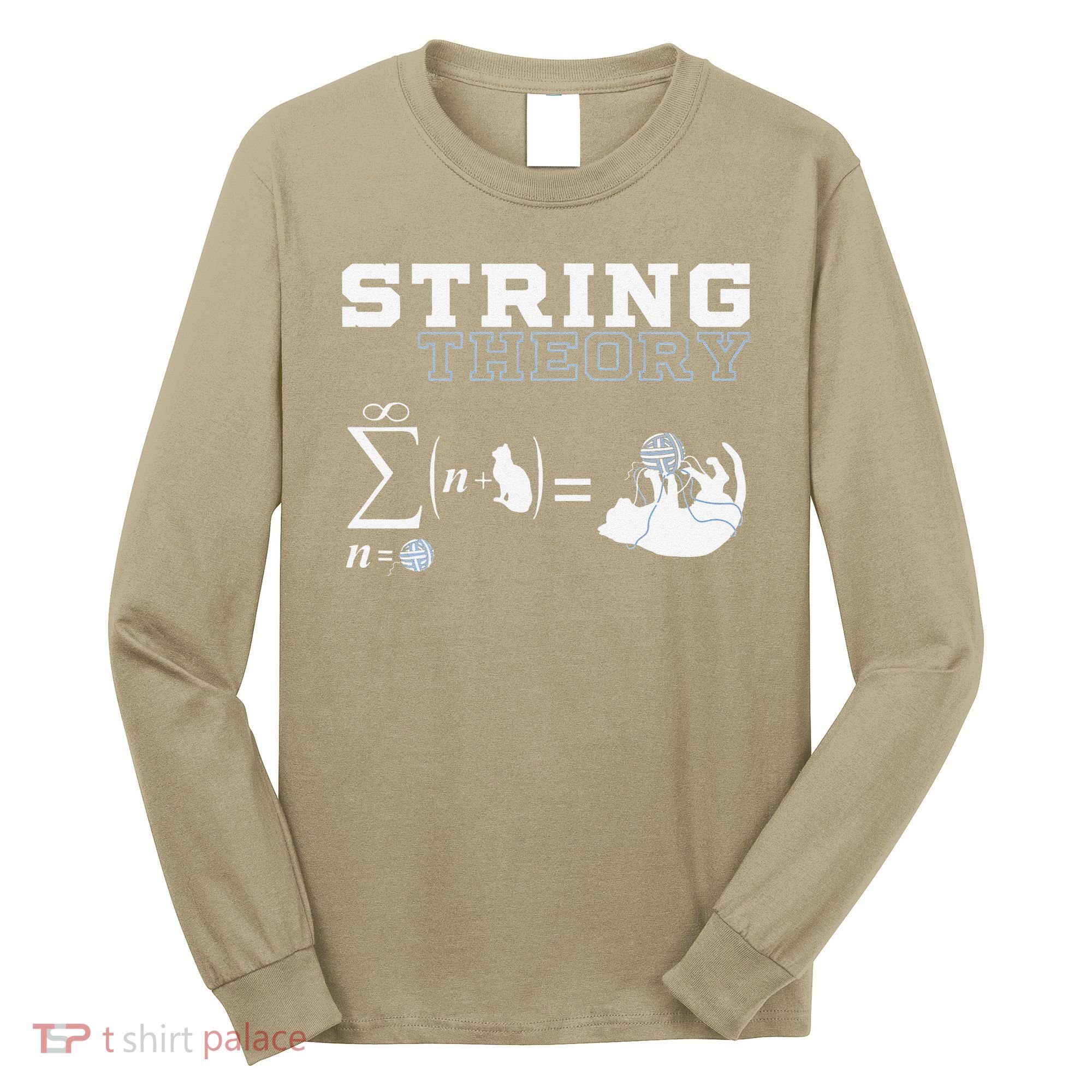 Funny Cat Yarn String Theory Long Sleeve Shirt
