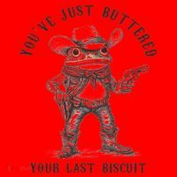 Frog Cowboy You've Just Buttered Your Last Biscuit Funny Santa Hat thumb 1