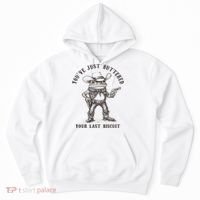 Frog Cowboy You've Just Buttered Your Last Biscuit Funny Hoodie thumb 0