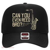 Funny Can You Even Reed Bro Cool Saxophone Players Gift Hat thumb 0