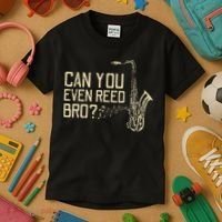 Funny Can You Even Reed Bro Cool Saxophone Players Gift Kids T-Shirt thumb 3