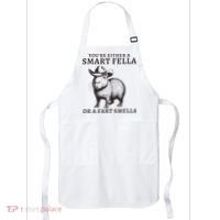Funny Capybara YouRe Either A Smart Fella Or A Fart Smella Apron thumb 0