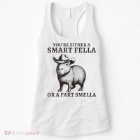 Funny Capybara YouRe Either A Smart Fella Or A Fart Smella Women's Tank Top thumb 0