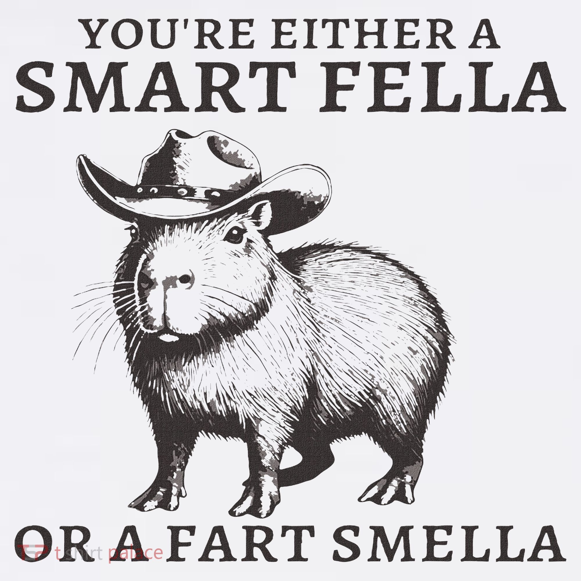 Funny Capybara You're Either A Smart Fella Or A Fart  Women's Hoodie