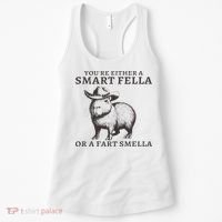 Funny Capybara You're Either A Smart Fella Or A Fart  Women's Tank Top thumb 0