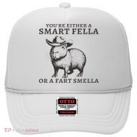 Funny Capybara You're Either A Smart Fella Or A Fart  Hat thumb 0