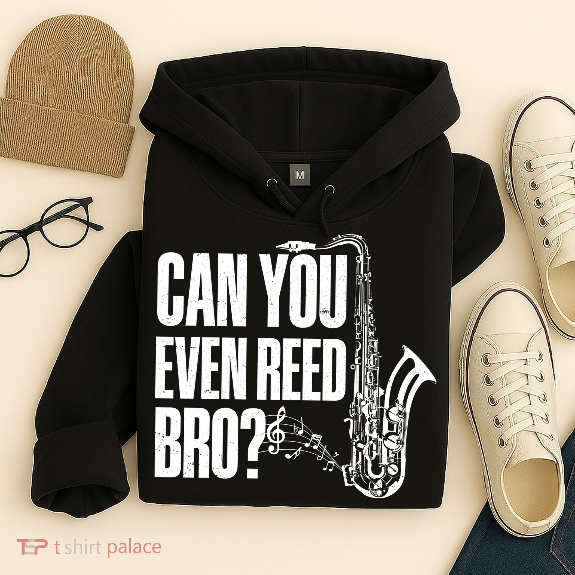 Funny Can You Even Reed Bro Saxophone Player Hoodie
