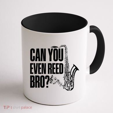 Funny Can You Even Reed Bro Saxophone Player Coffee Mug back