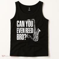 Funny Can You Even Reed Bro Saxophone Player Tank Top thumb 2