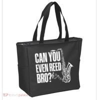 Funny Can You Even Reed Bro Saxophone Player Tote Bag thumb 2