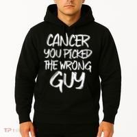 Funny Cancer You Picked The Wrong Guy Fighter Survivor Gift Hoodie thumb 2