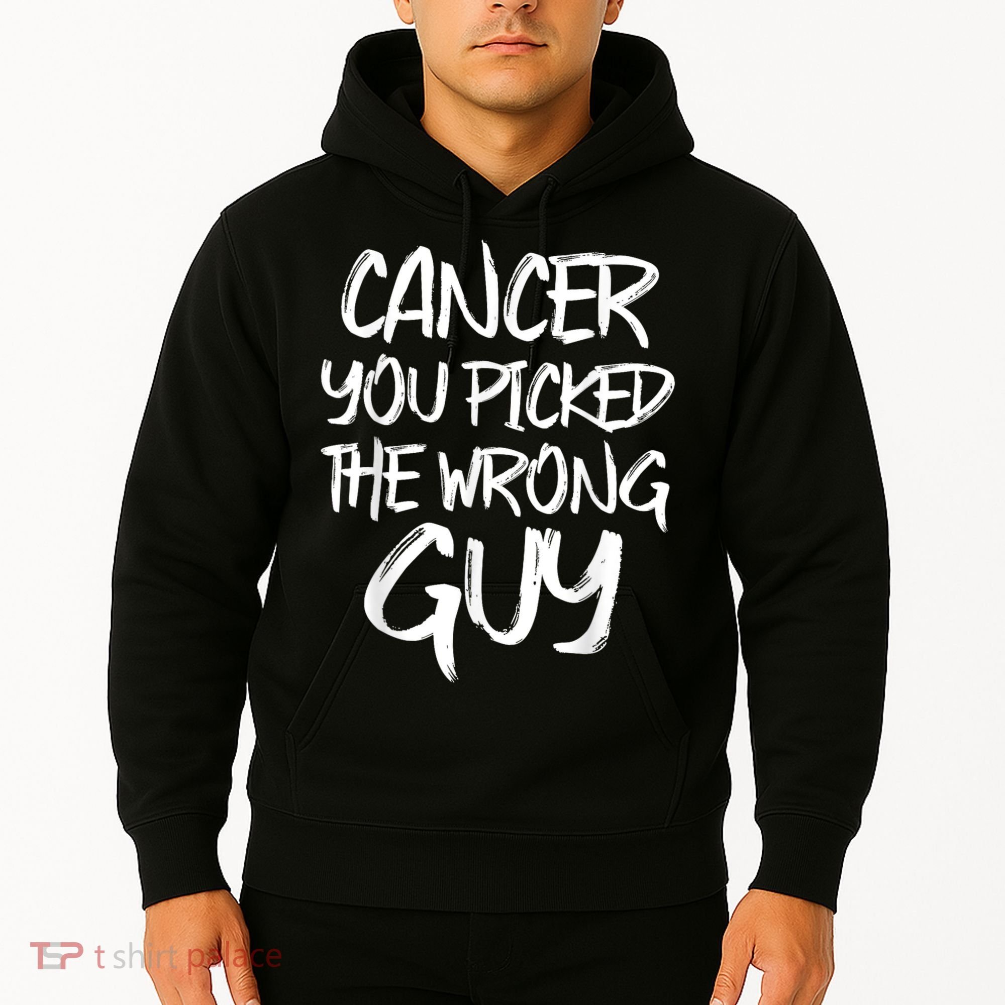 Funny Cancer You Picked The Wrong Guy Fighter Survivor Gift Hoodie