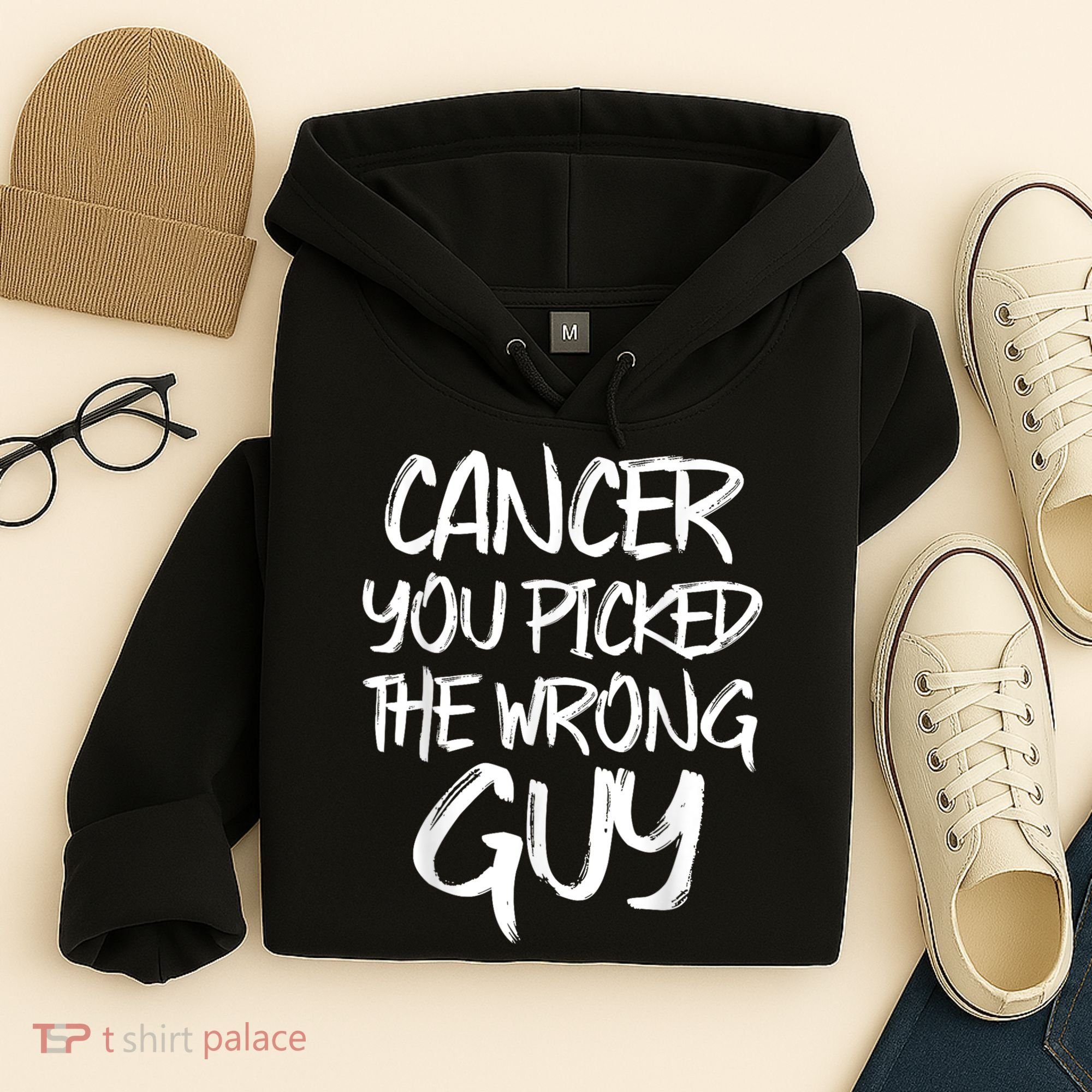 Funny Cancer You Picked The Wrong Guy Fighter Survivor Gift Hoodie