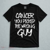 Funny Cancer You Picked The Wrong Guy Fighter Survivor Gift T-Shirt thumb 5