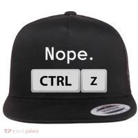 Funny Ctrl Z Film Editor Filmmaking Gift Flat Bill Trucker Hat thumb 0
