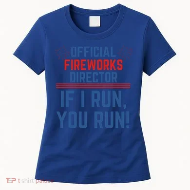 Firework Director 4th Of July Gift Pyrotech Technician Gift Women's T-Shirt