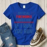 Firework Director 4th Of July Gift Pyrotech Technician Gift Women's T-Shirt thumb 3