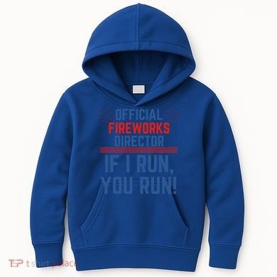 Firework Director 4th Of July Gift Pyrotech Technician Gift Kids Hoodie