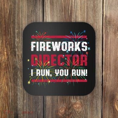 Fireworks Director | 4th Of July Coaster
