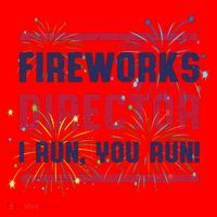 Fireworks Director | 4th Of July Santa Hat thumb 1