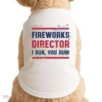 Fireworks Director | 4th Of July Doggie Tank thumb 0