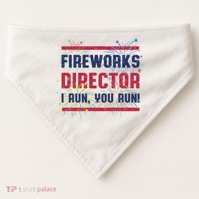 Fireworks Director | 4th Of July USA-Made Doggie Bandana